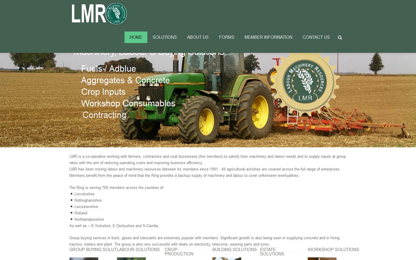 Lincolnshire Machinery Ring Ltd Website