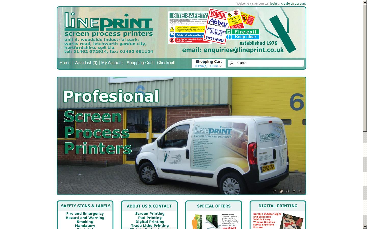 lineprint.co.uk Website