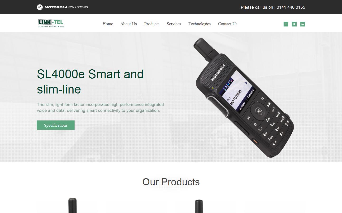 Link-Tel Communications Website