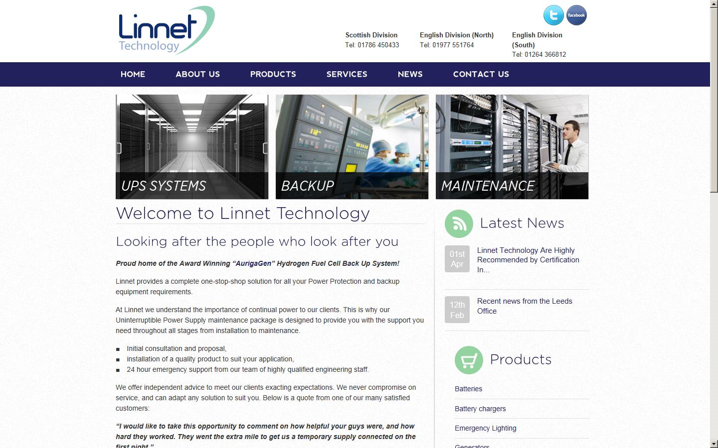 Linnet Technology Ltd Website