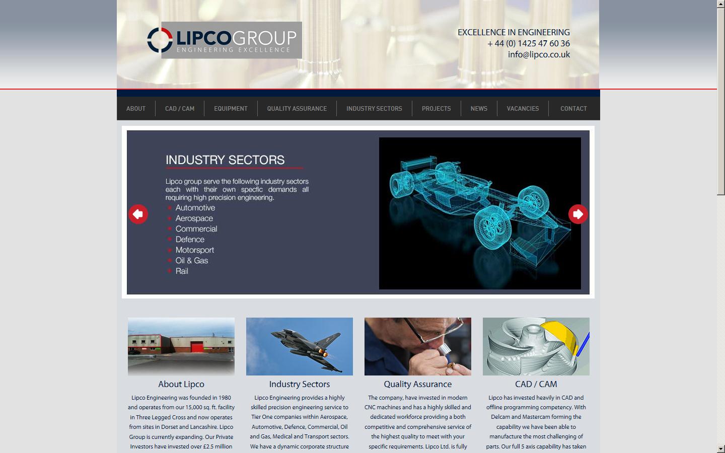 Lipco Aerospace Limited Website