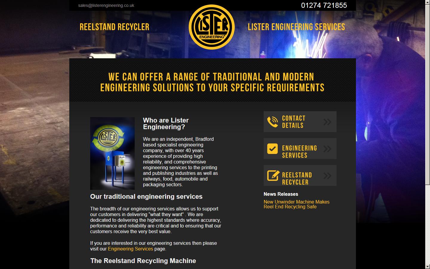 Lister Engineering Ltd Website