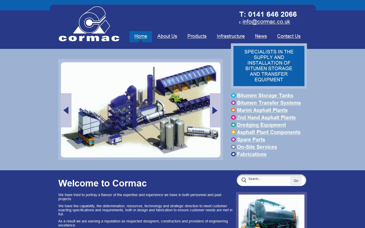 Cormac Ltd Website