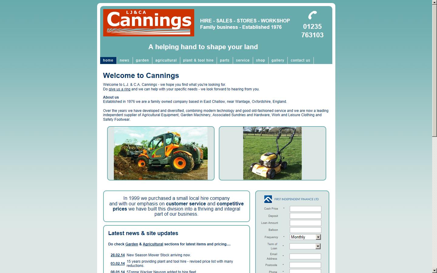 LJ & CA Cannings Website
