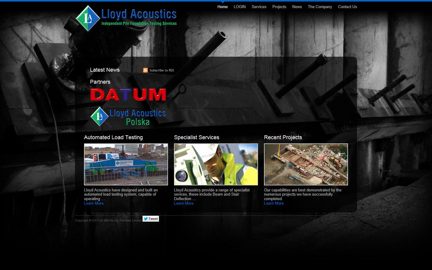 Lloyd Acoustics UK Limited Website