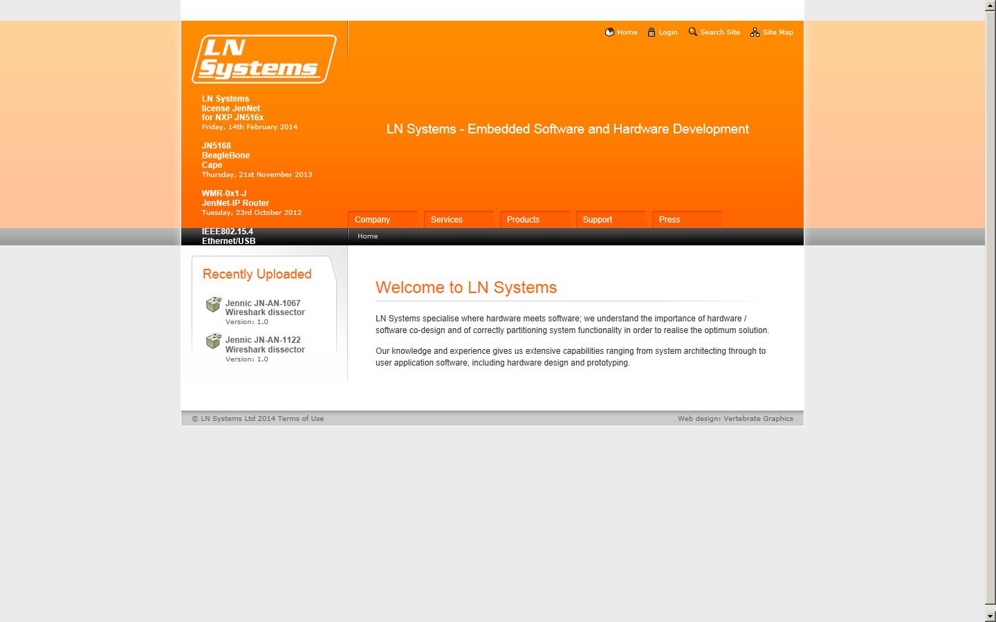 LN Systems Limited Website