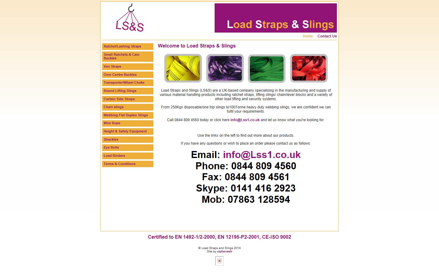 Load Straps & Slings Website