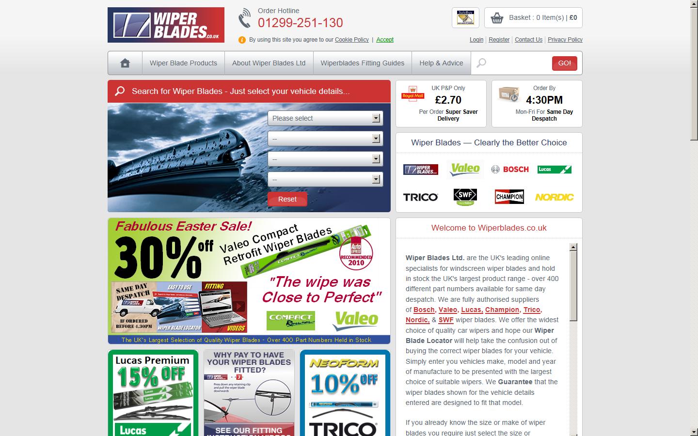 Wiper Blades Ltd Website