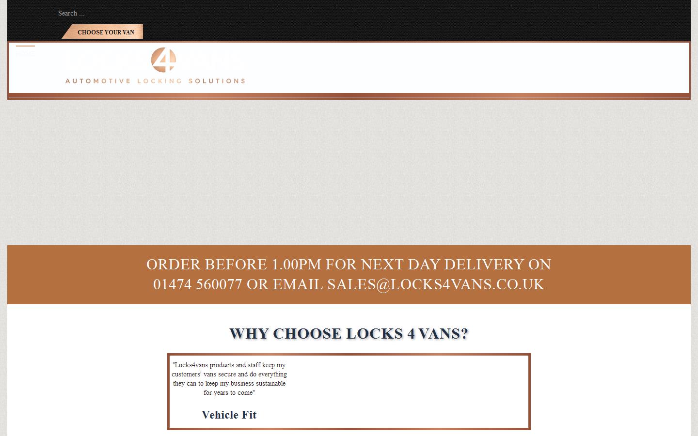 Locks 4 Vans Ltd Website