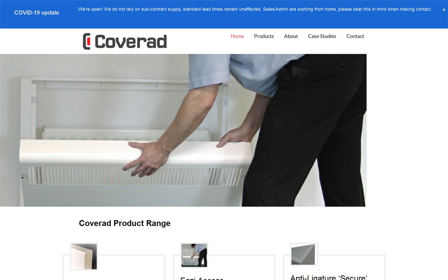 Coverad Website