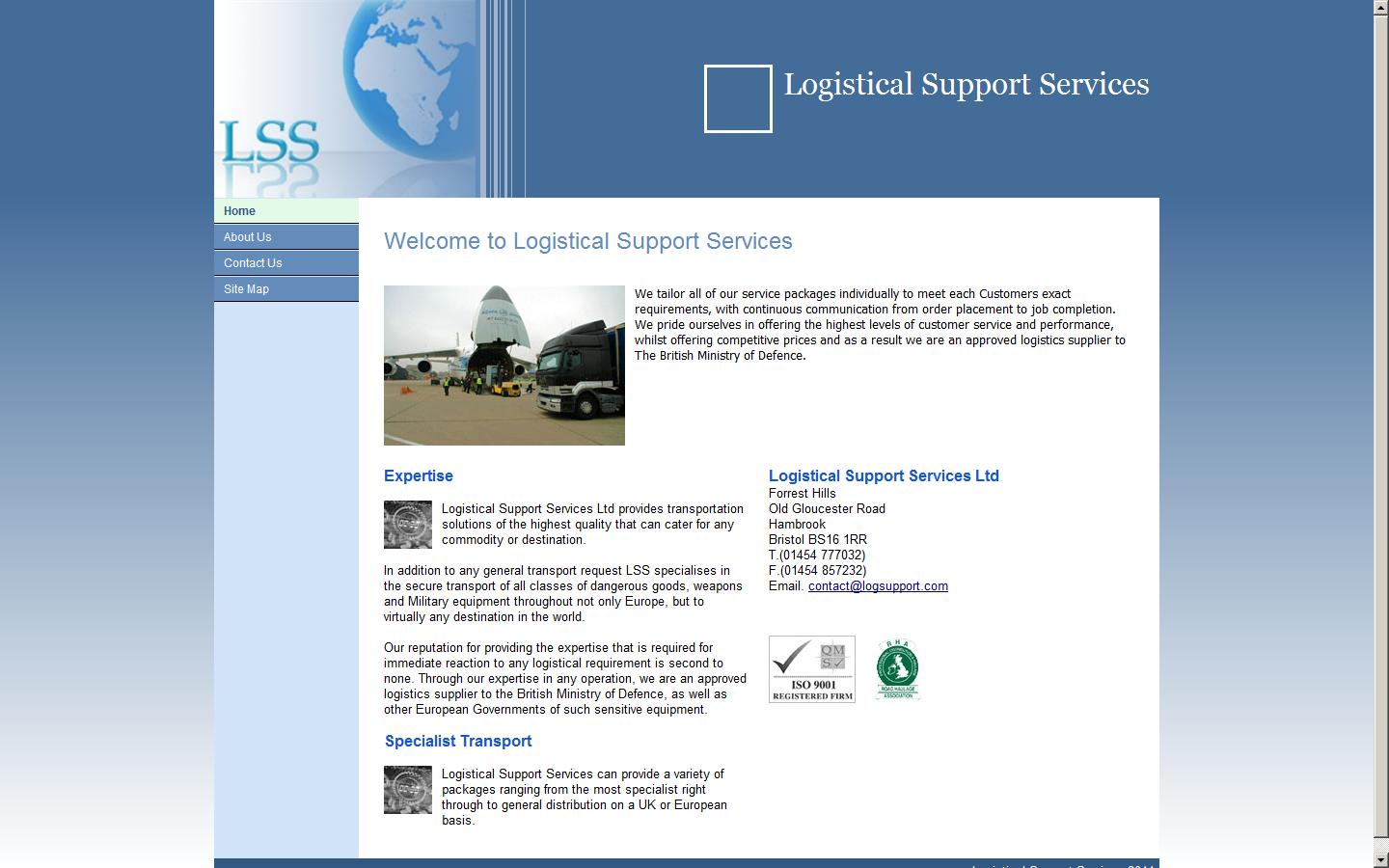 Logistical Support Services Ltd Website