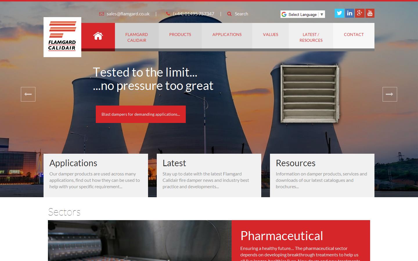 Flamgard Engineering Ltd Website