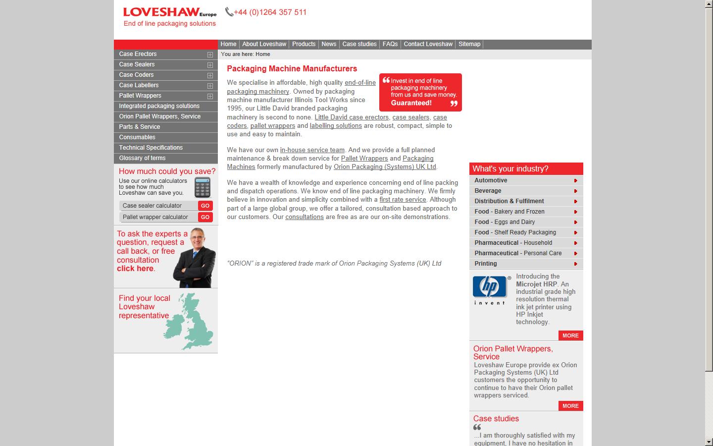 Loveshaw Europe Website