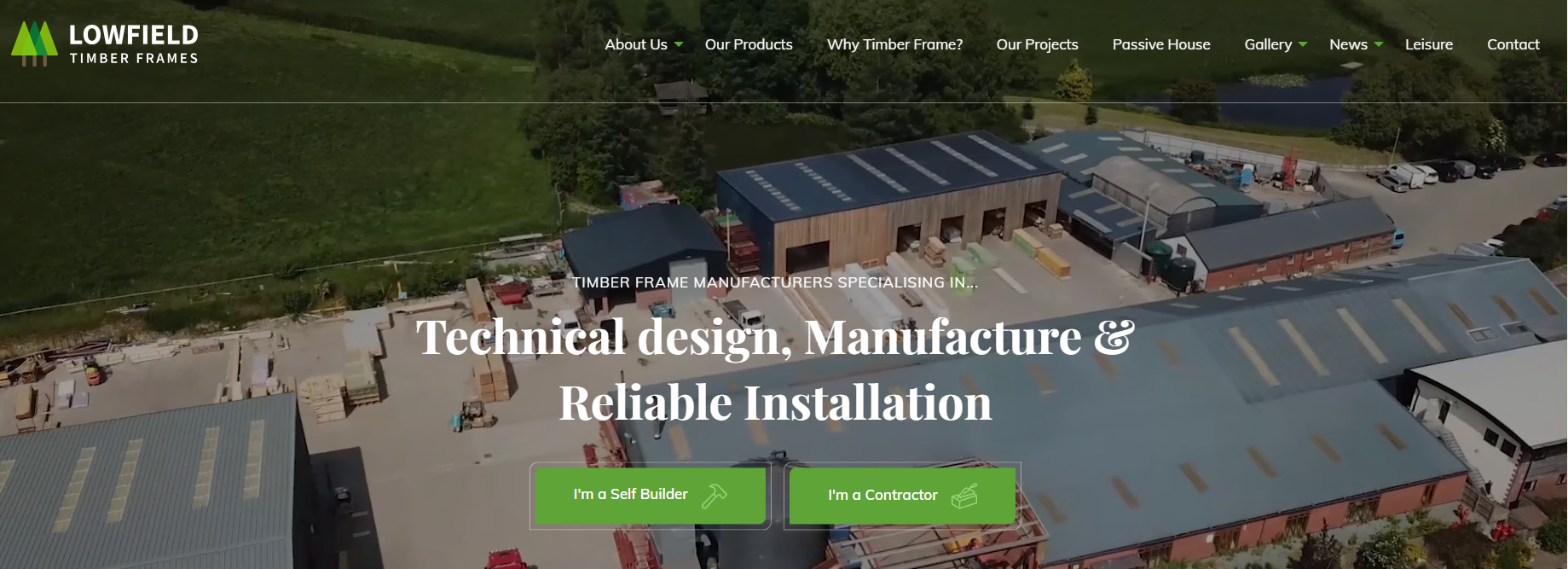 Lowfield Timber Frames Ltd Website