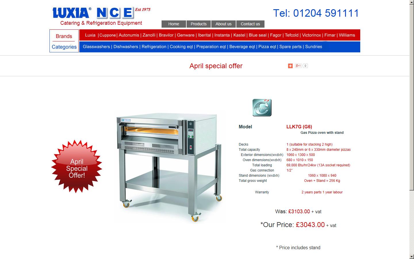 Luxia, N.C.E - Bolton Website