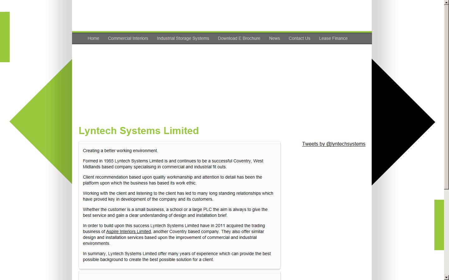 Lyntech Systems Limited Website