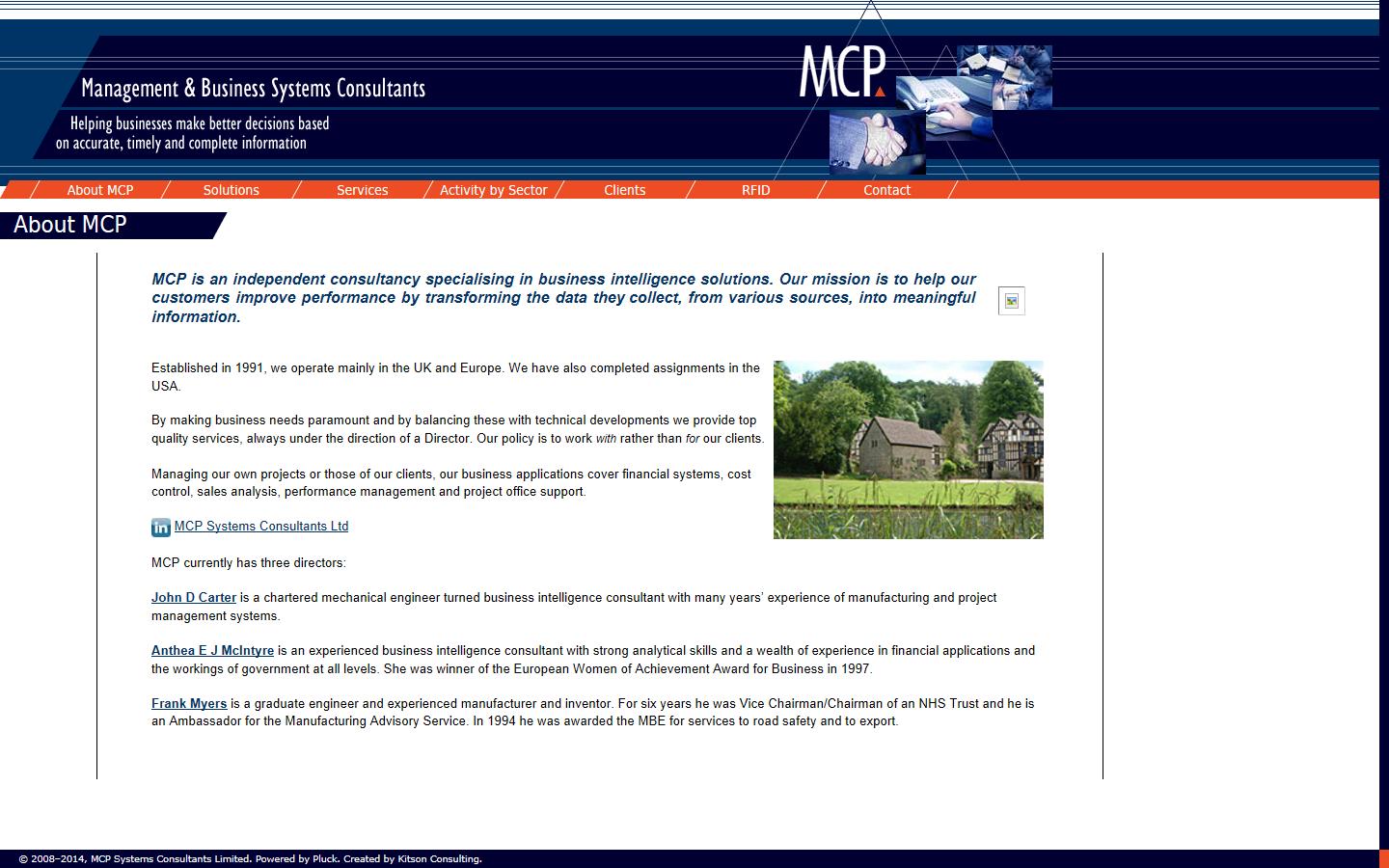 MCP Systems Consultants Ltd Website