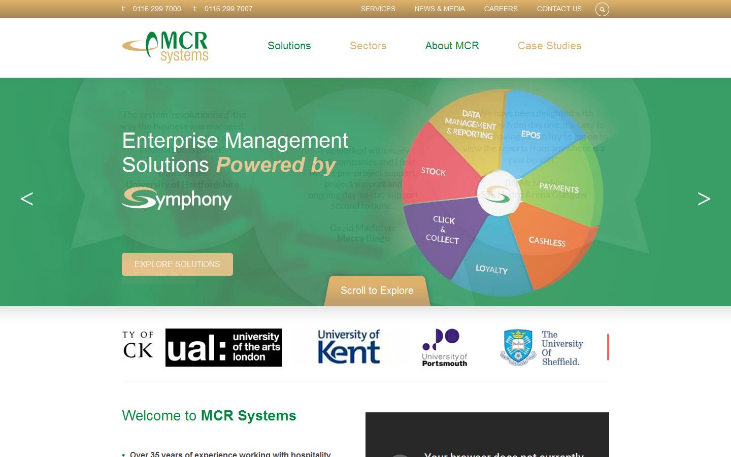MCR Systems Website