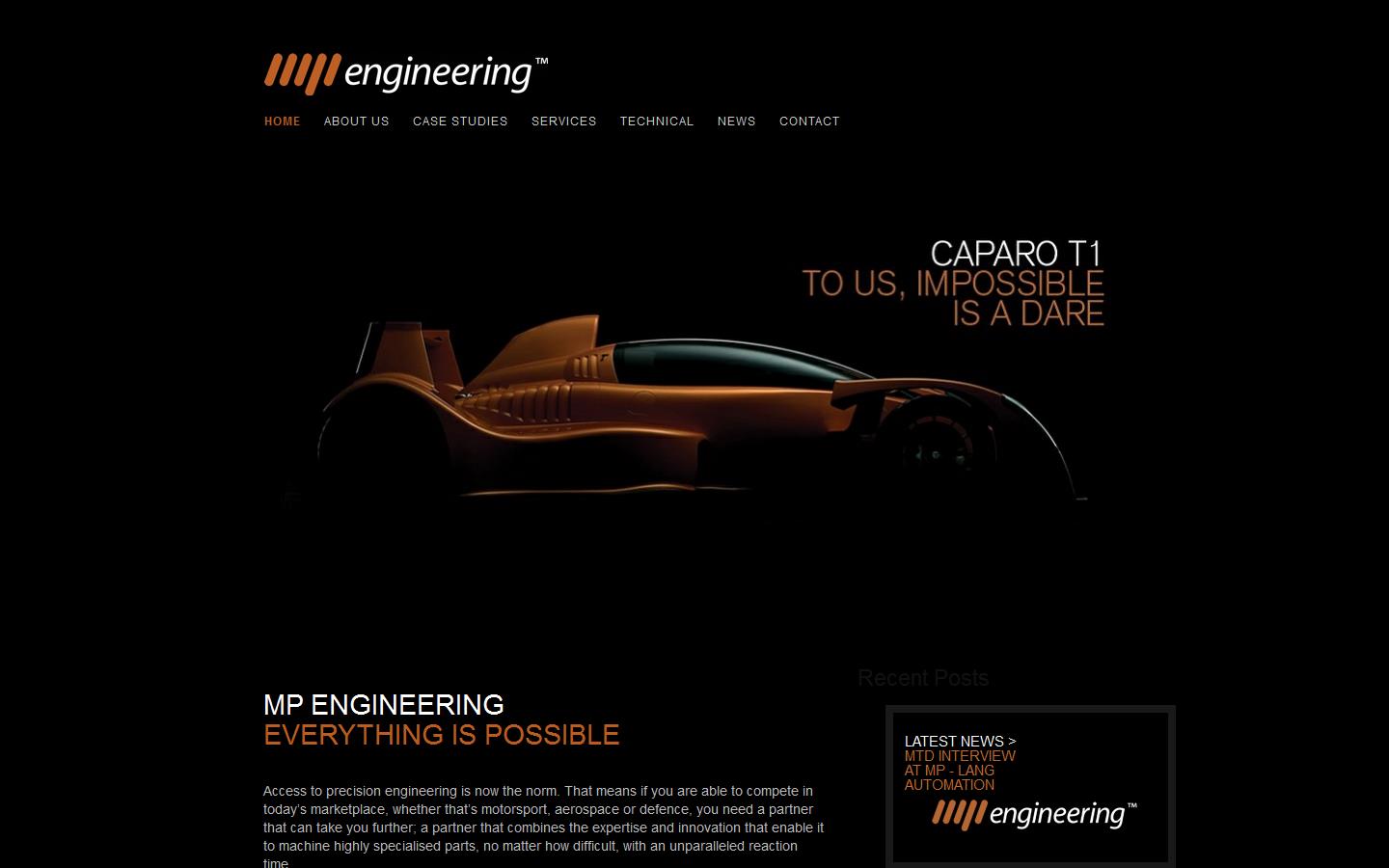 M P Engineering (UK) Ltd - Hinckley Website