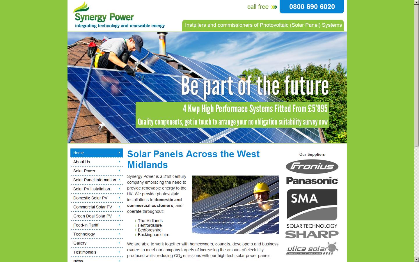 Synergy Power Website