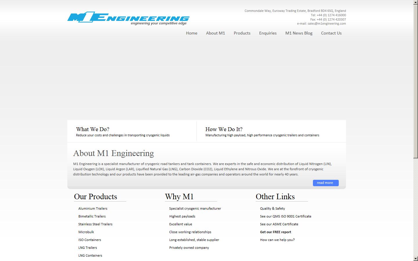 M1 Engineering Ltd Website