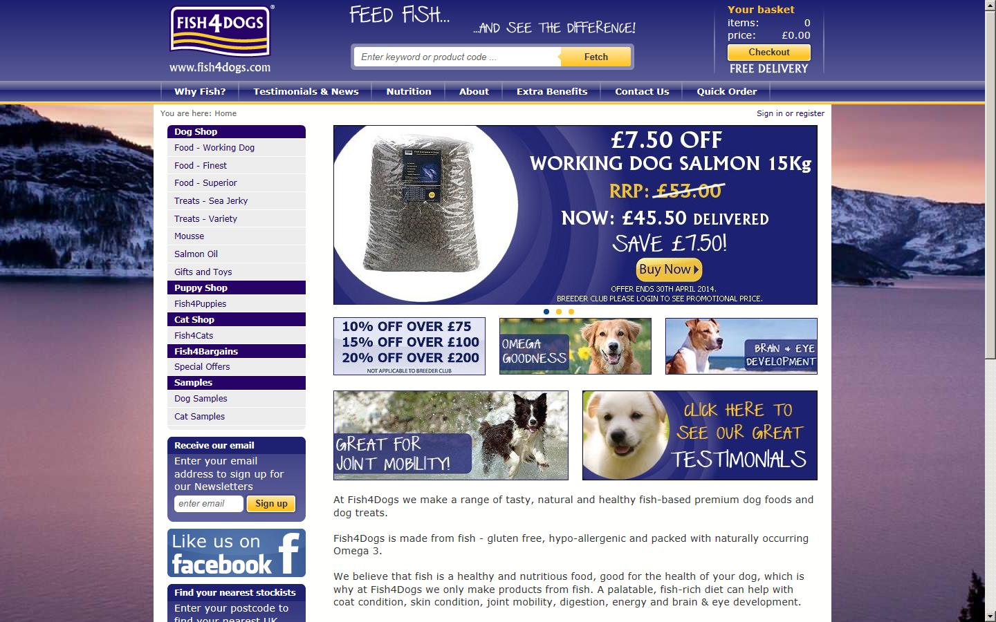Fish4Dogs Ltd Website