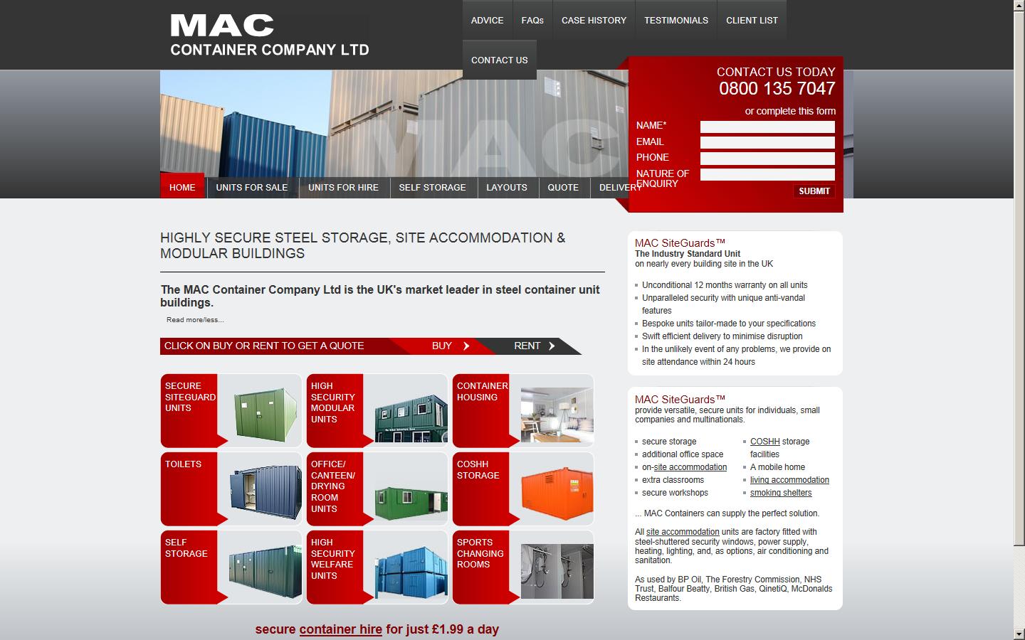 MAC Container Company Limited - Epping Website