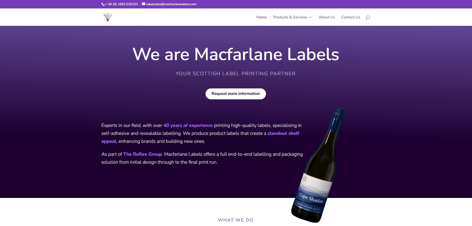 Macfarlane Labels Ltd Website