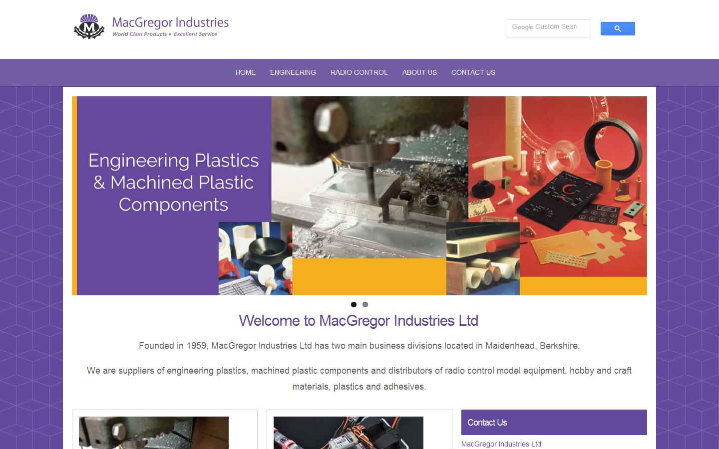 MacGregor Industries Limited Website