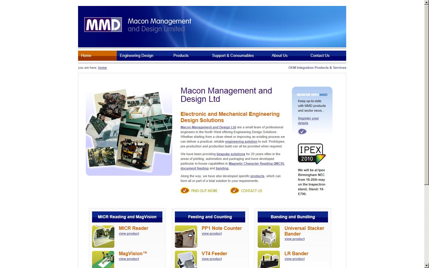 Macon Management and Design Ltd  Website