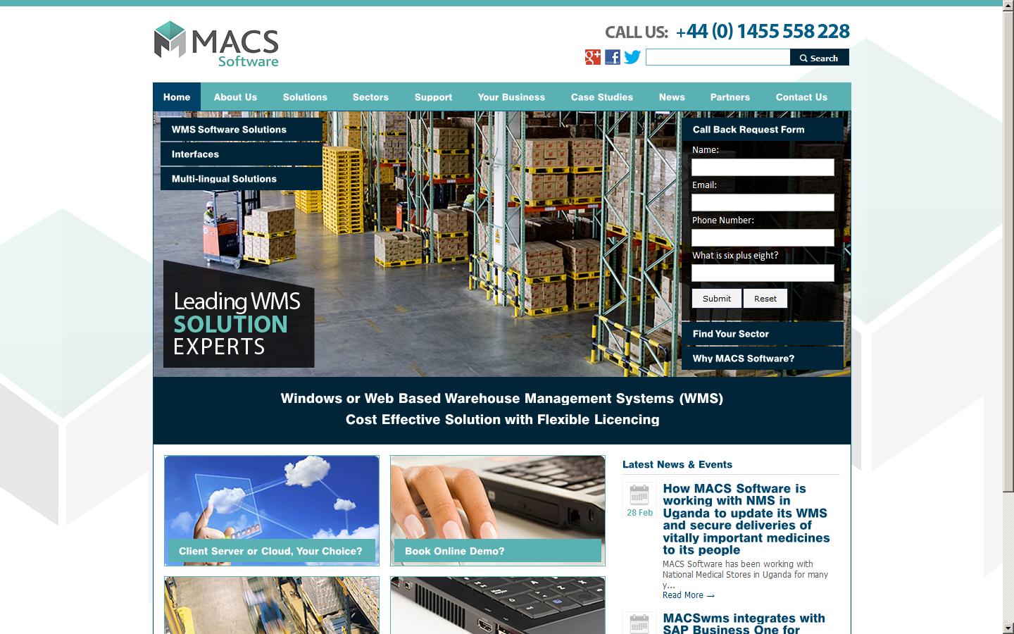 MACS Software Ltd Website