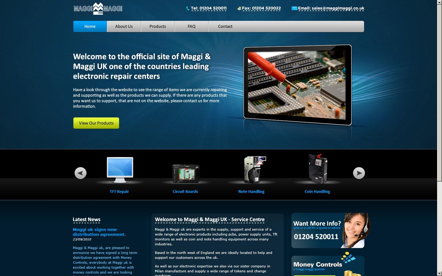 Maggi & Maggi U K Ltd  Website