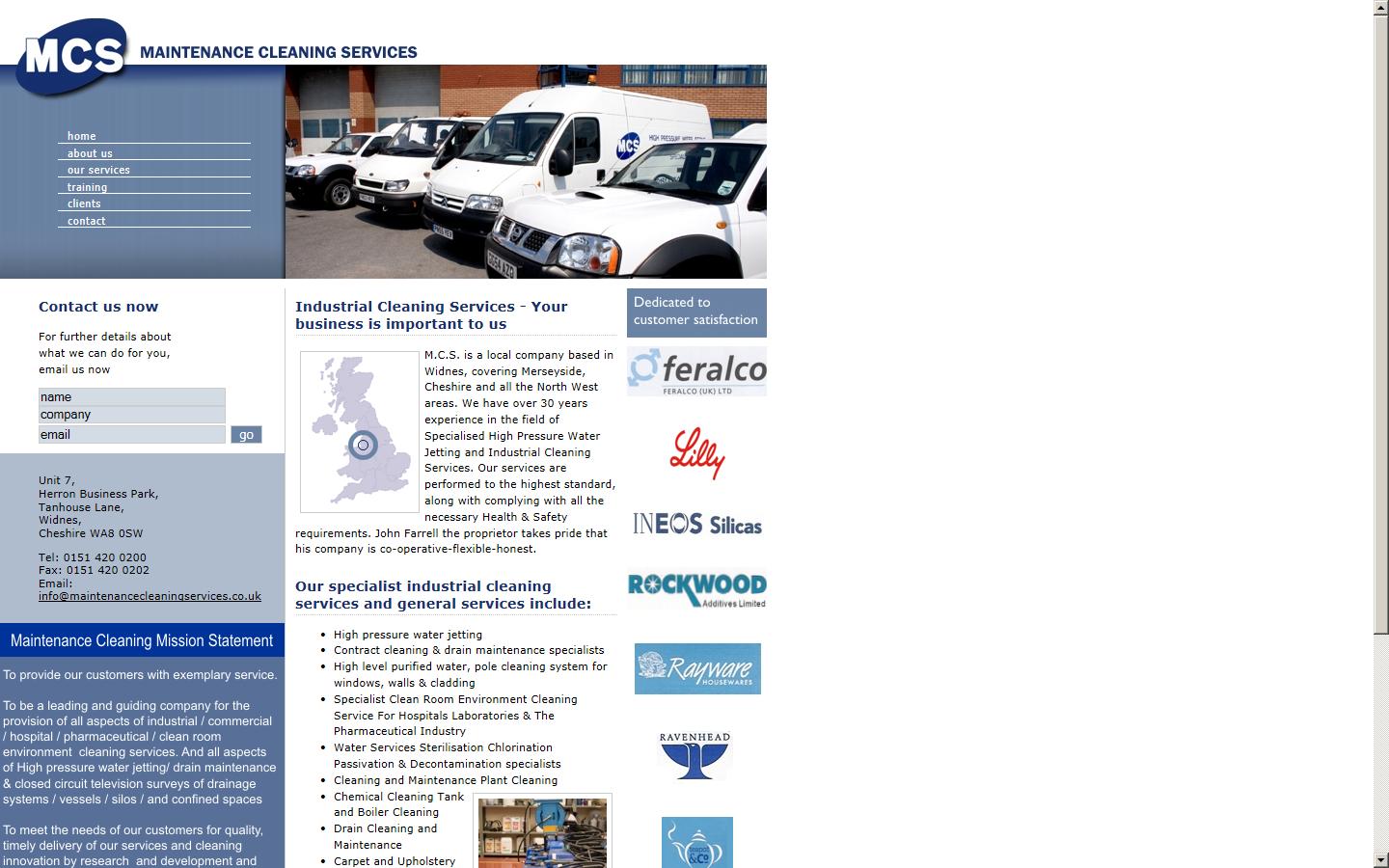 Maintenance Cleaning Services Website