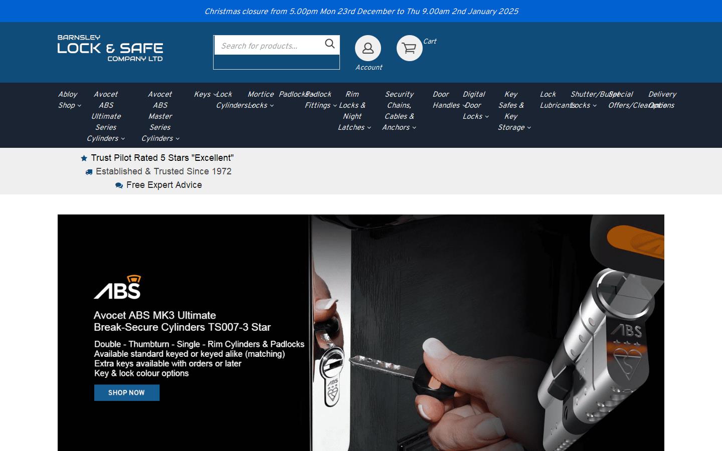 Barnsley Lock & Safe Co Ltd Website