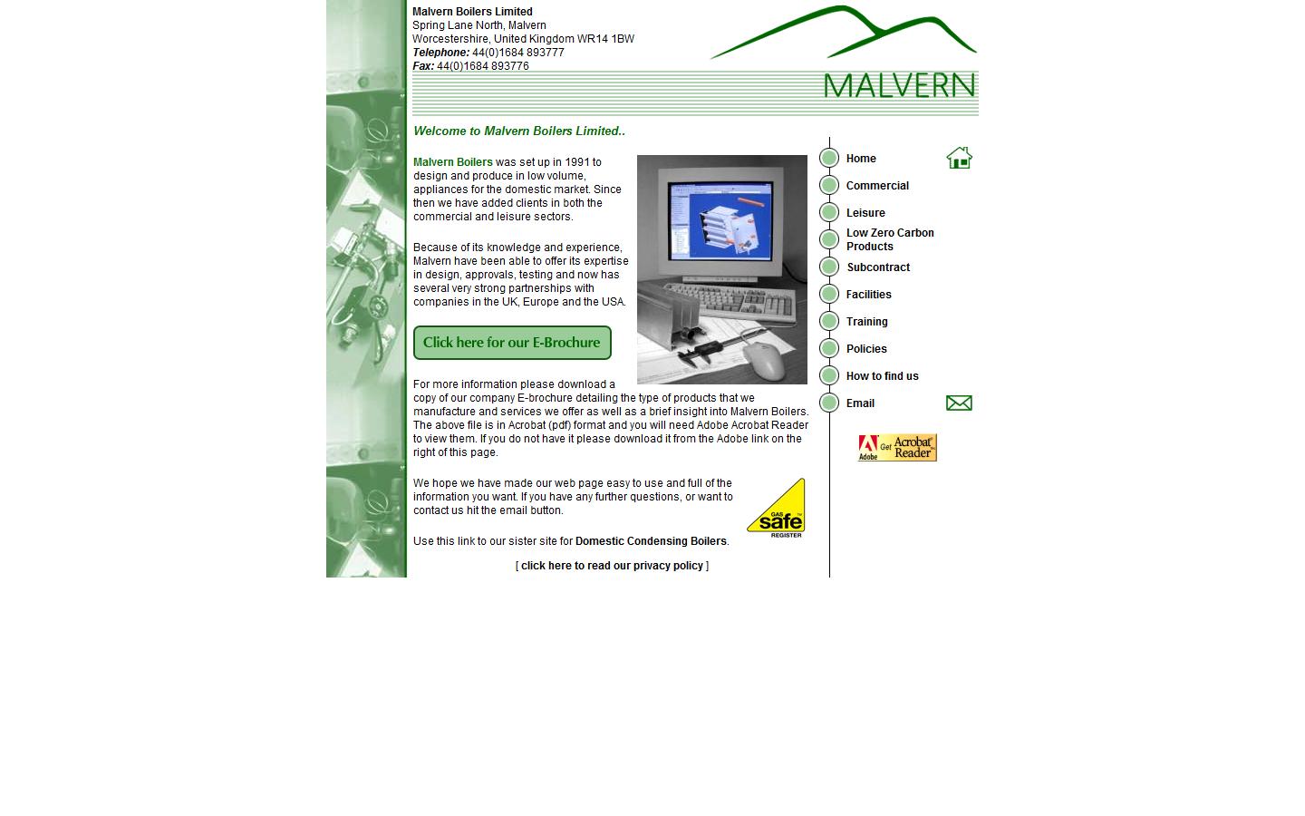 Malvern Boilers Ltd Website