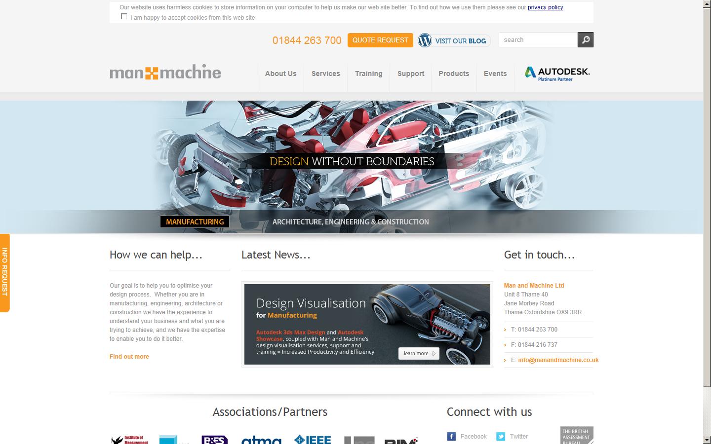 Man and Machine Ltd Website