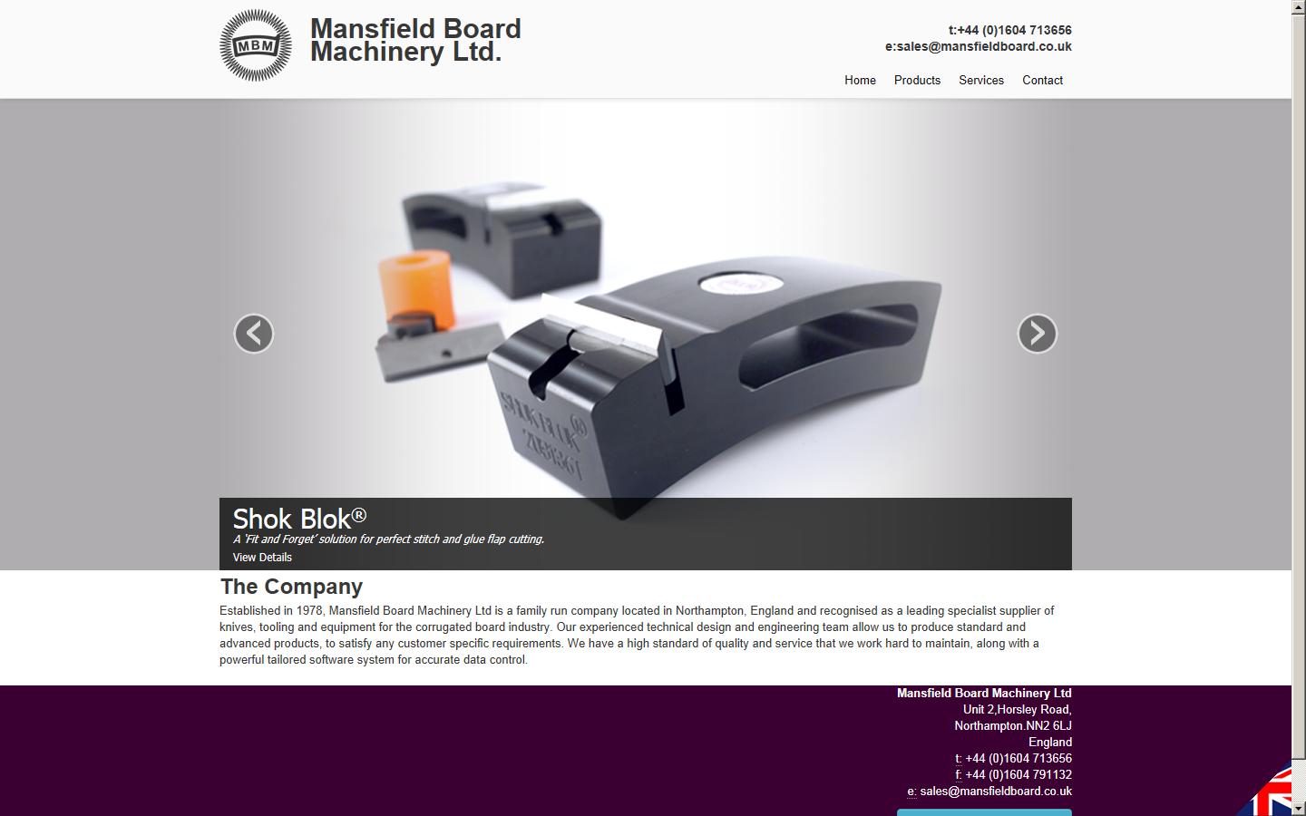 Mansfield Board Machinery Ltd Website