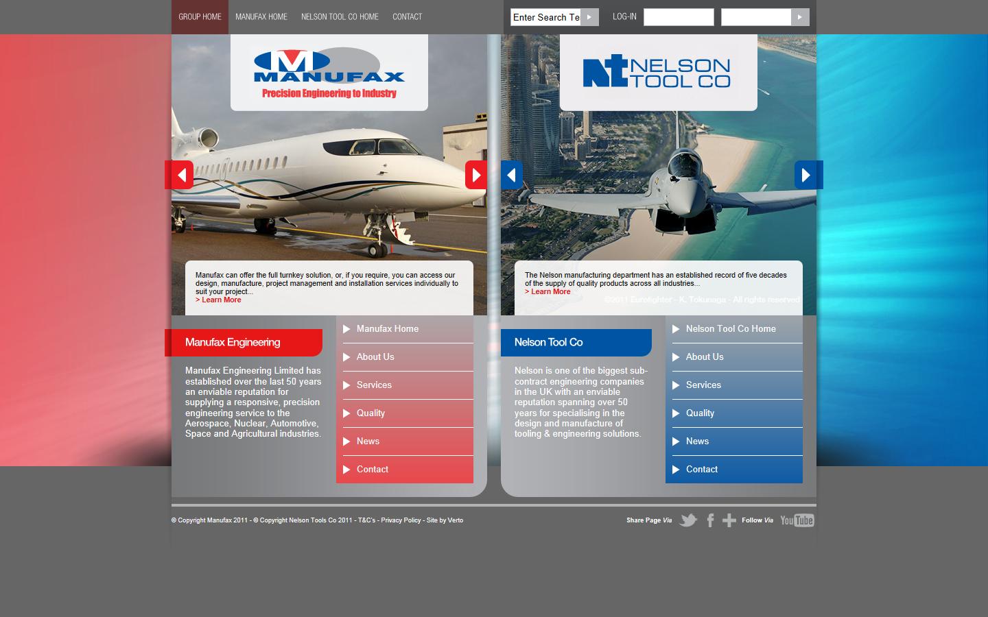 Manufax Engineering Ltd Website