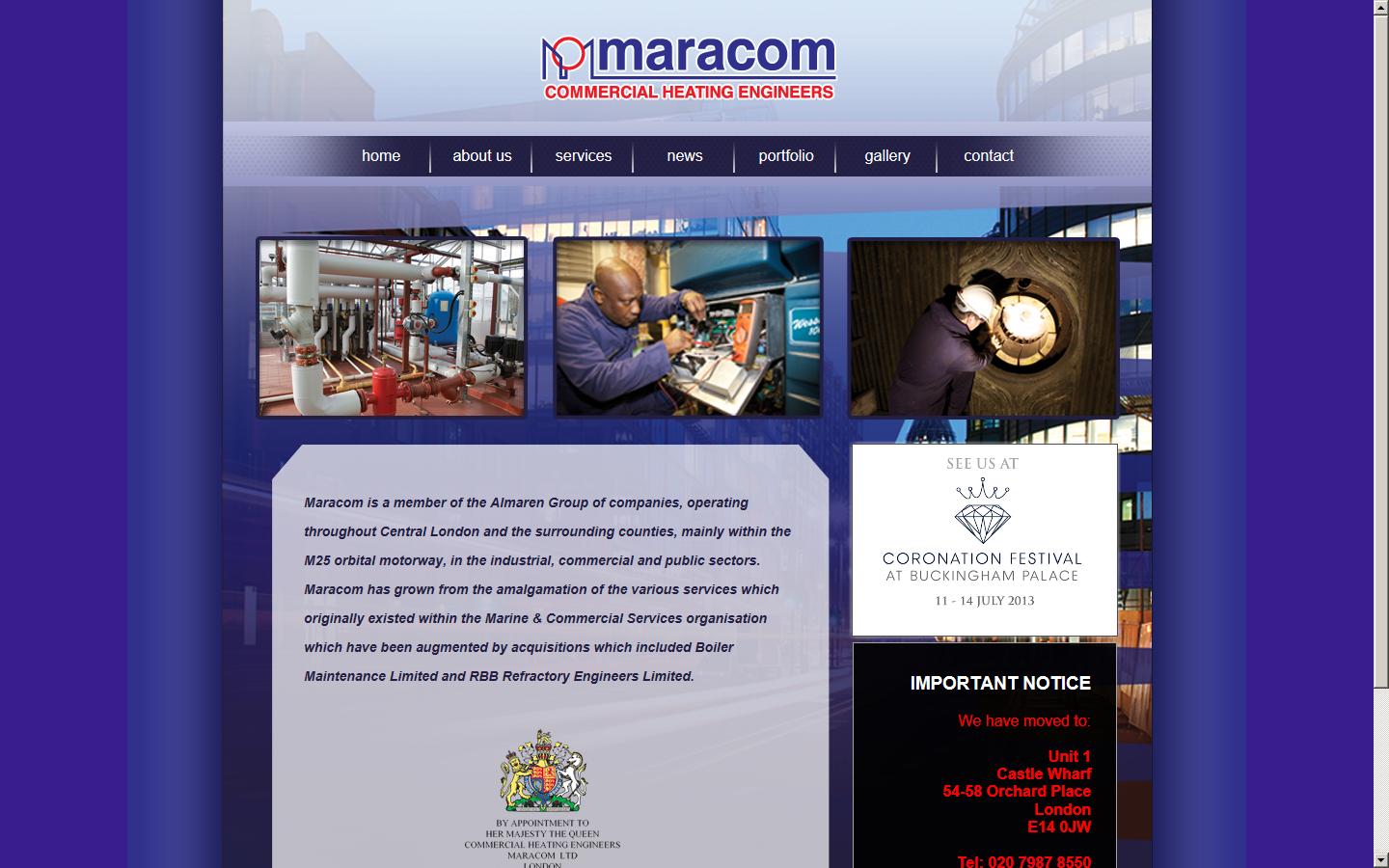 Maracom Ltd Website