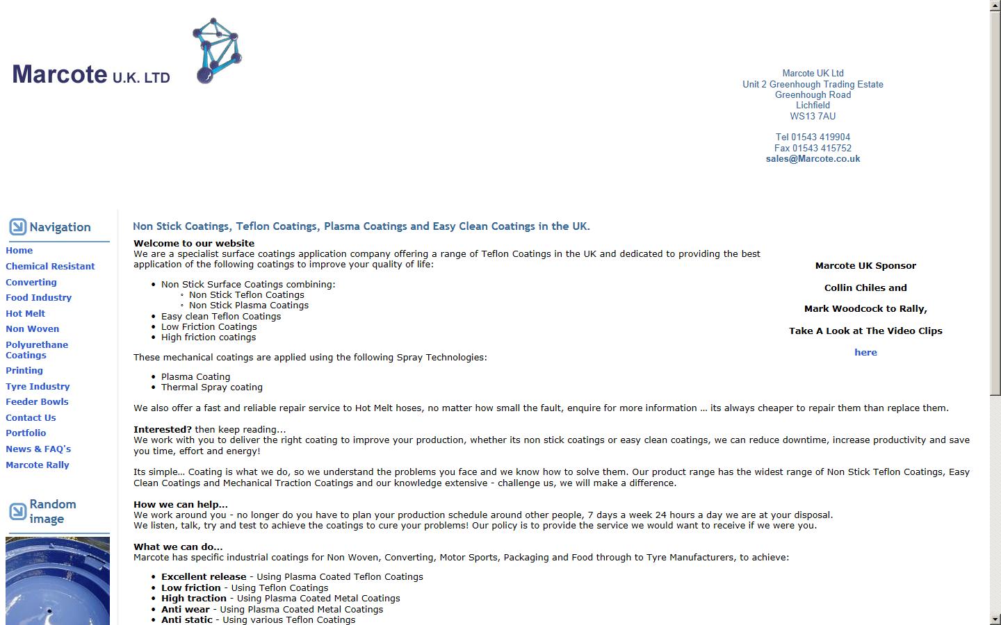 Marcote UK Ltd Website