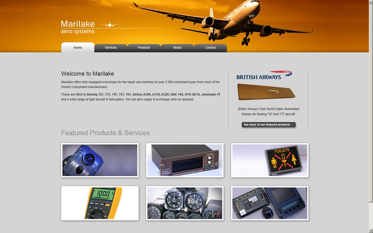 Marilake Aero Systems Website