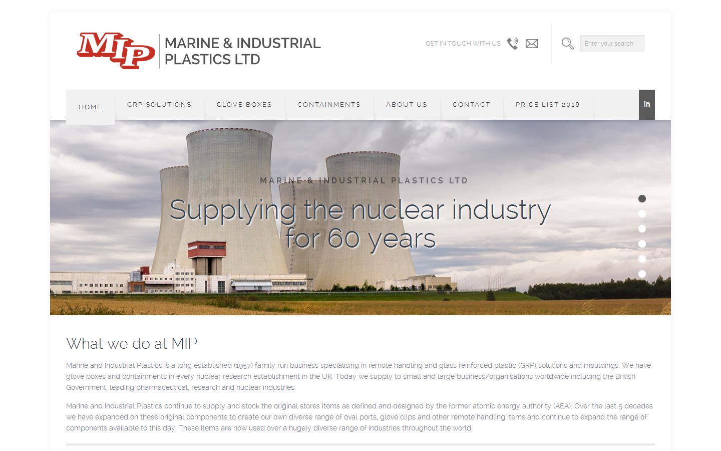 Marine & Industrial Plastics Ltd Website