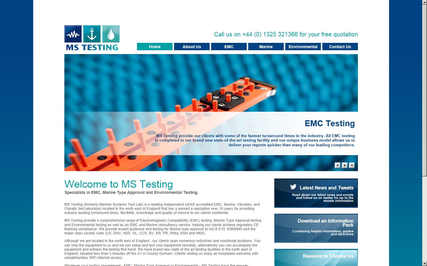 MS Testing Website