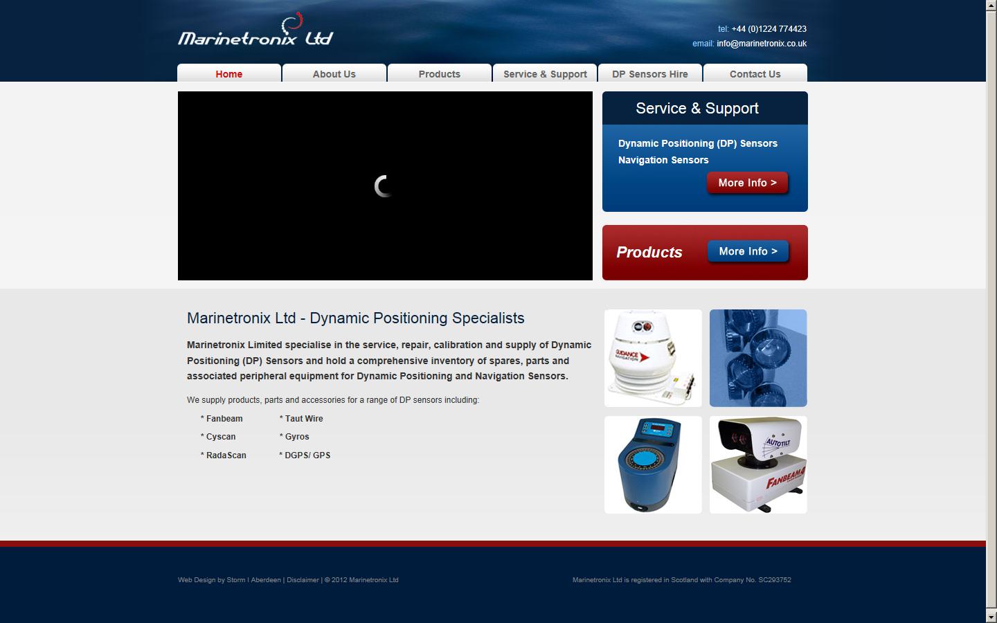 Marinetronix Ltd Website