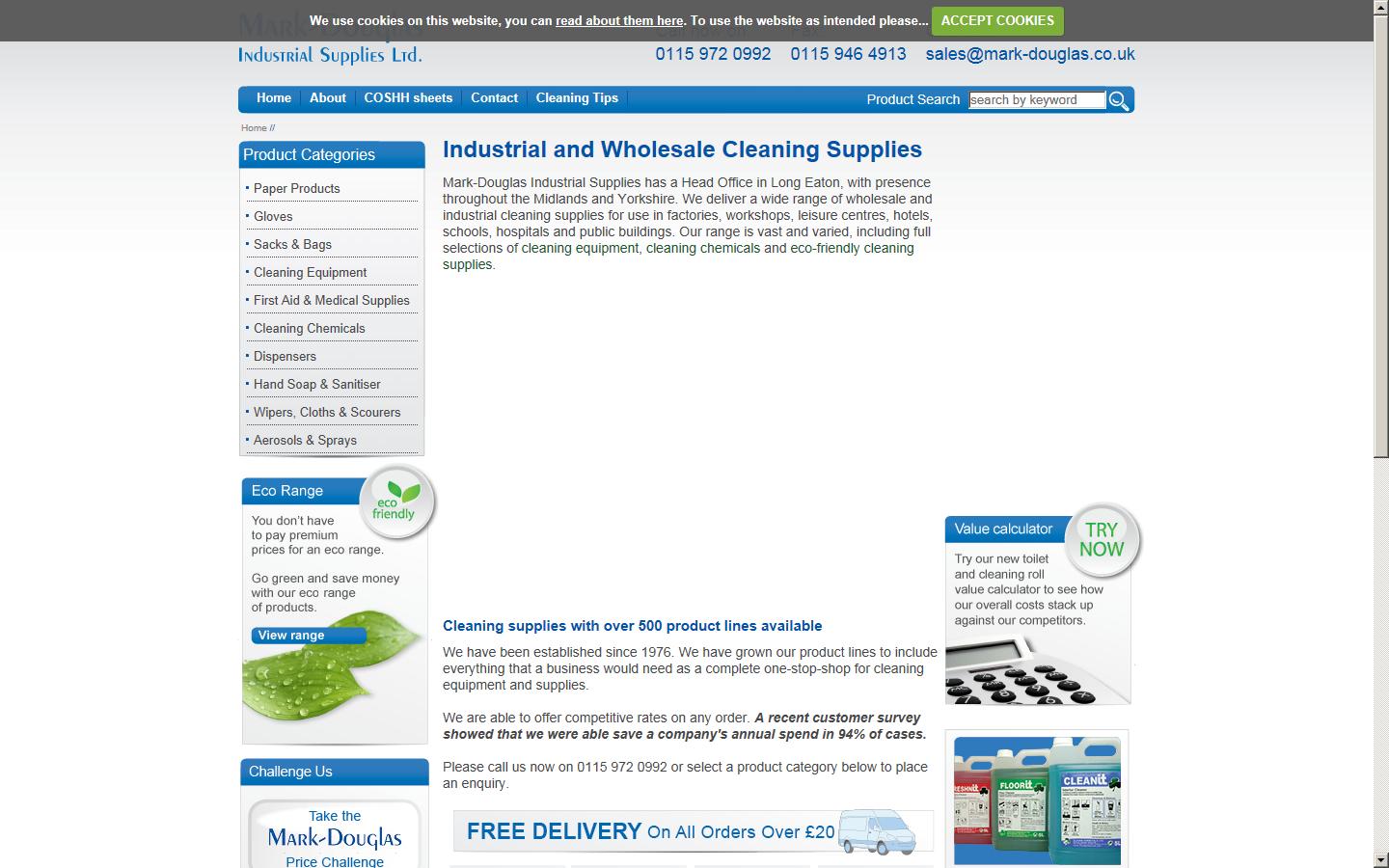 Mark Douglas Industrial Supplies Ltd Website