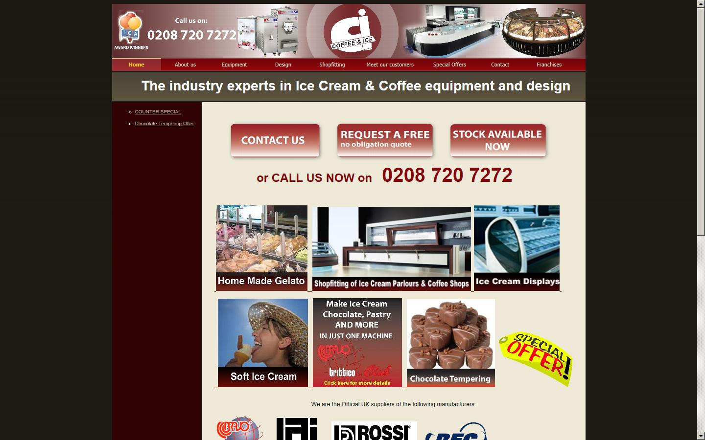 Coffee & Ice Ltd Website