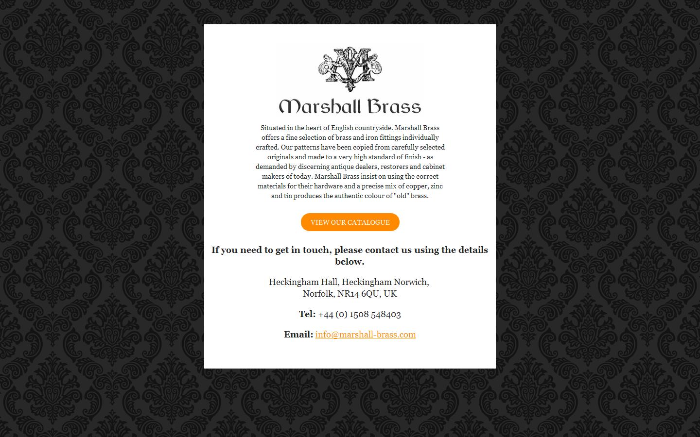 Marshall Brass Website
