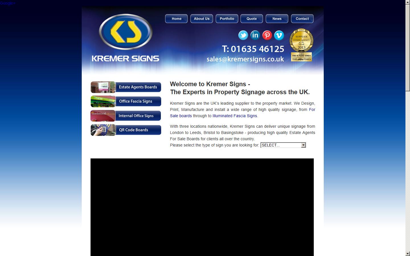 Kremer Signs Website
