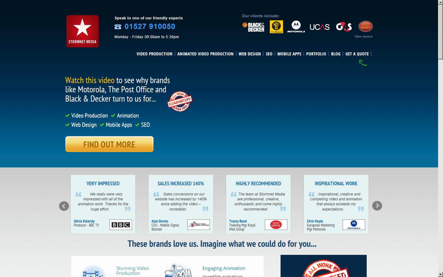 Stormnet Media Ltd Website