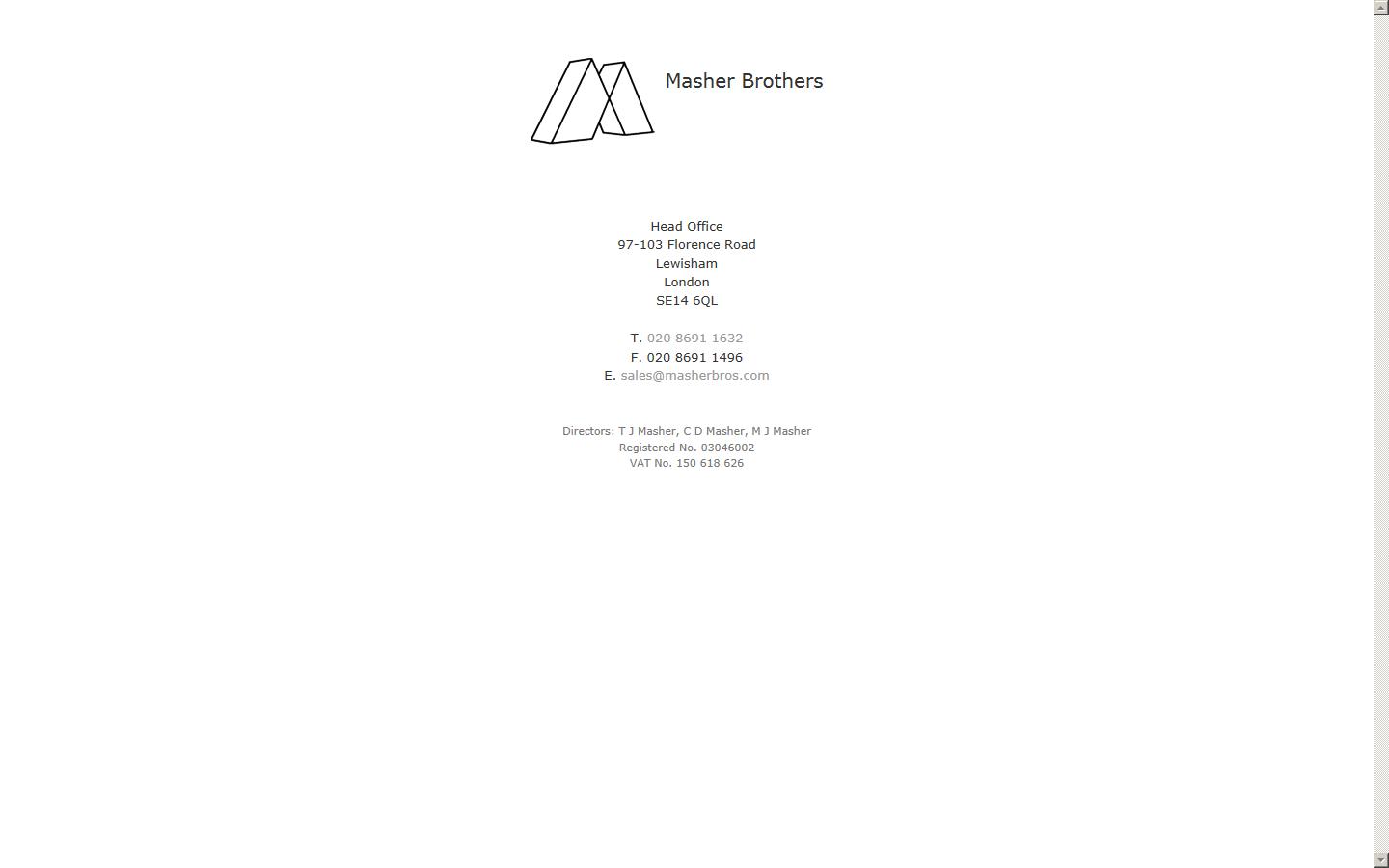 Masher Brothers Construction Website